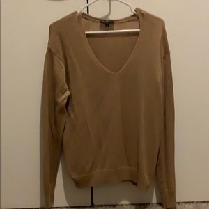 Tan v-neck sweater